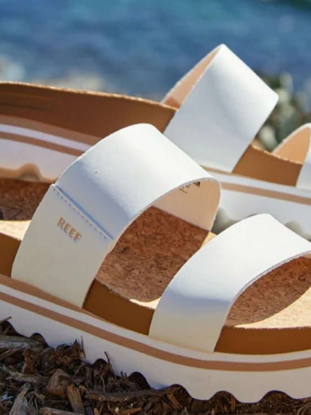REEF CUSTOM VISTA HI WHITE SANDALS 11